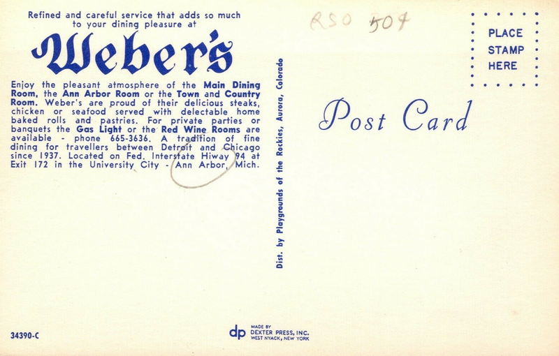 Webers Holiday House Motel - Vintage Postcard (newer photo)